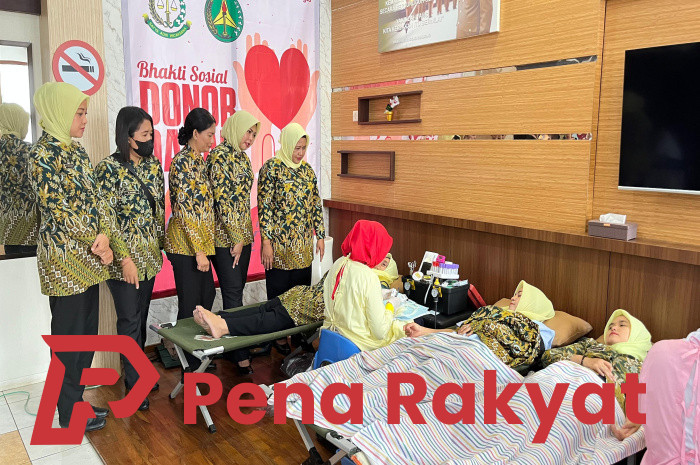 Jaksa dan Dharmakarini Banyuwangi Sumbangkan 31 Kantong Darah ke PMI